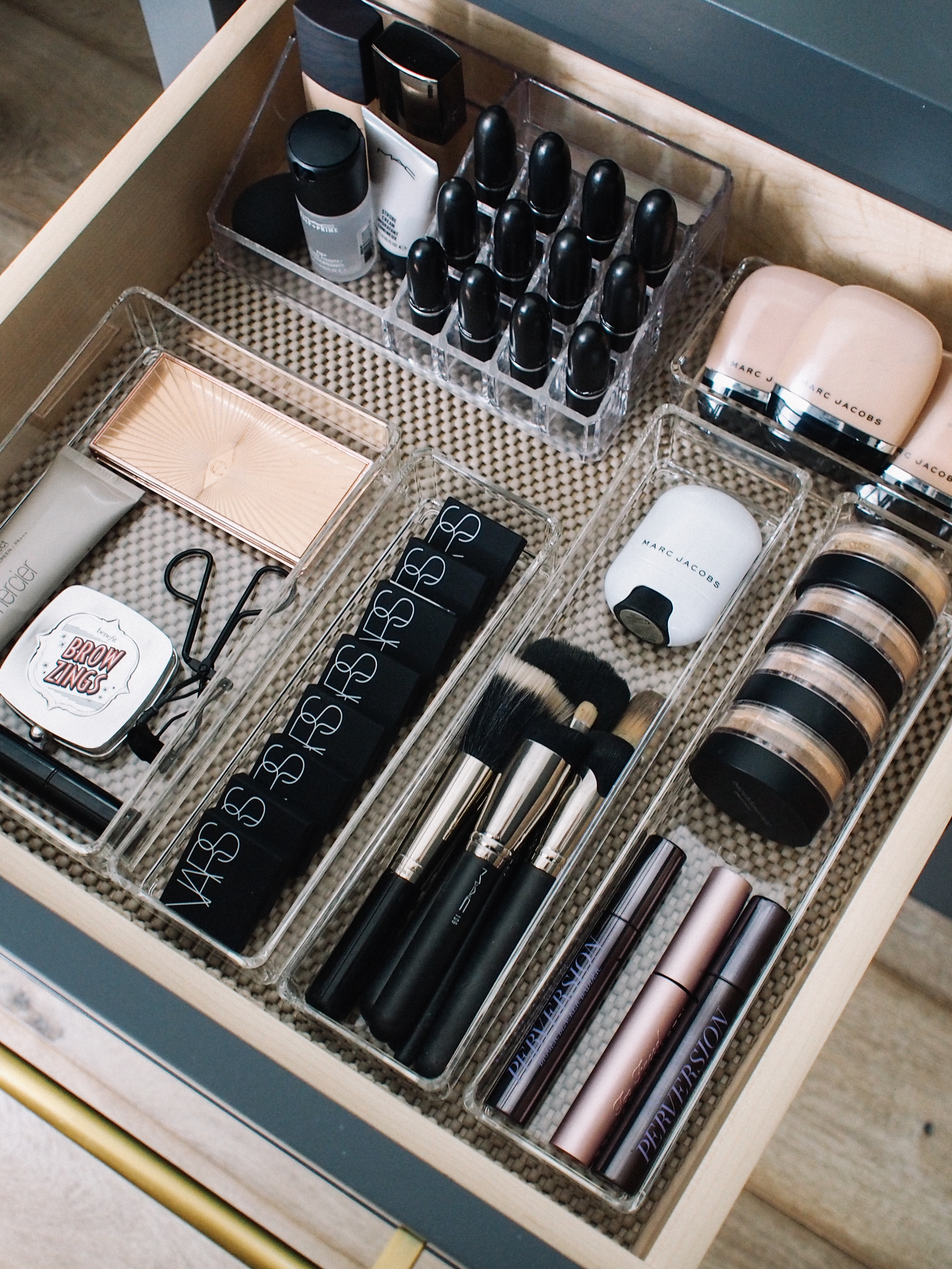 How I Organize My Makeup Drawers Andee Layne