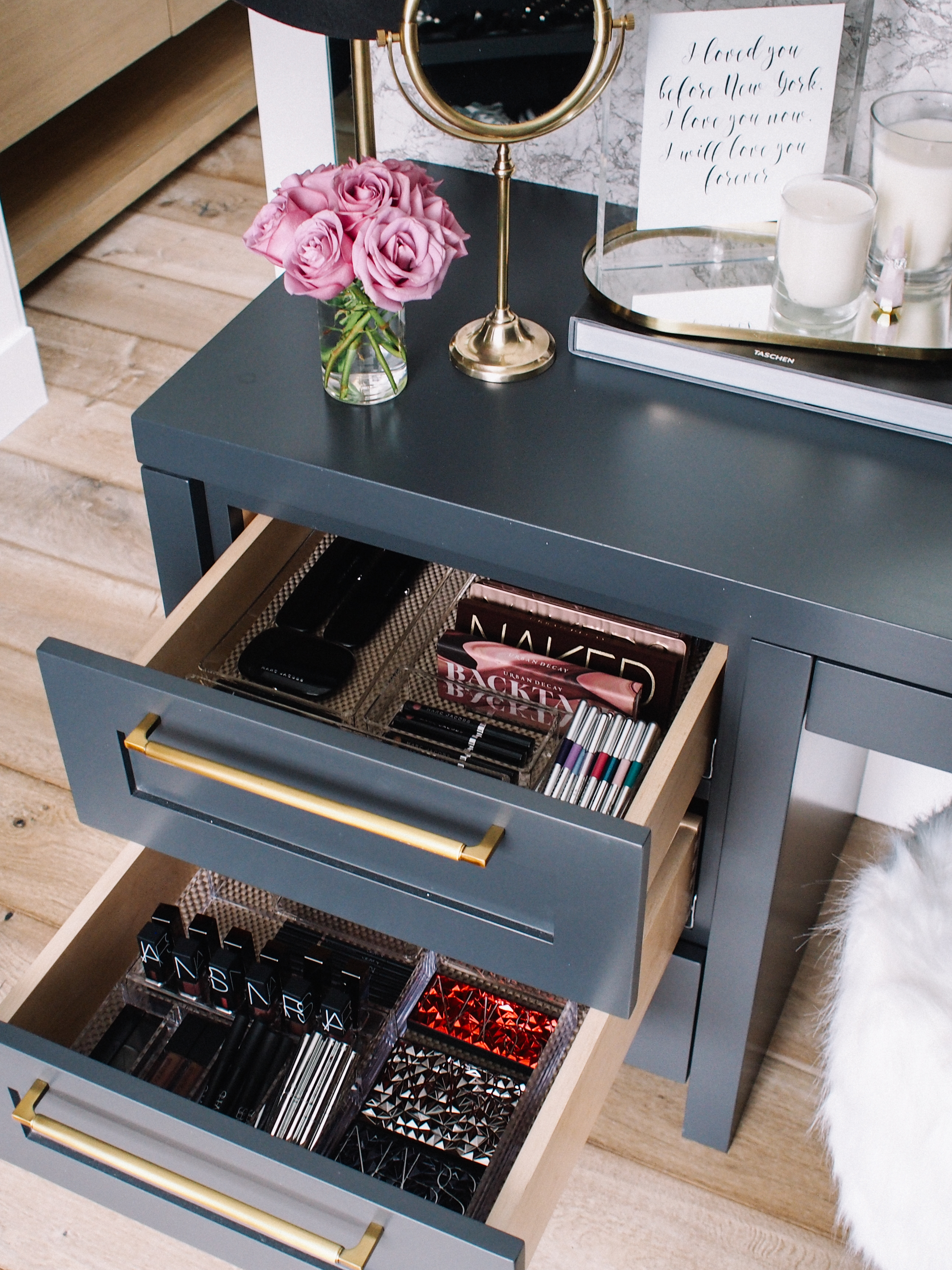 How I Organize My Makeup Drawers Andee Layne